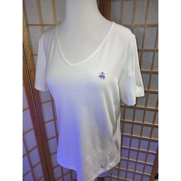 Brooks Bros 346 Lg V Neck Tee - Picture 10 of 13